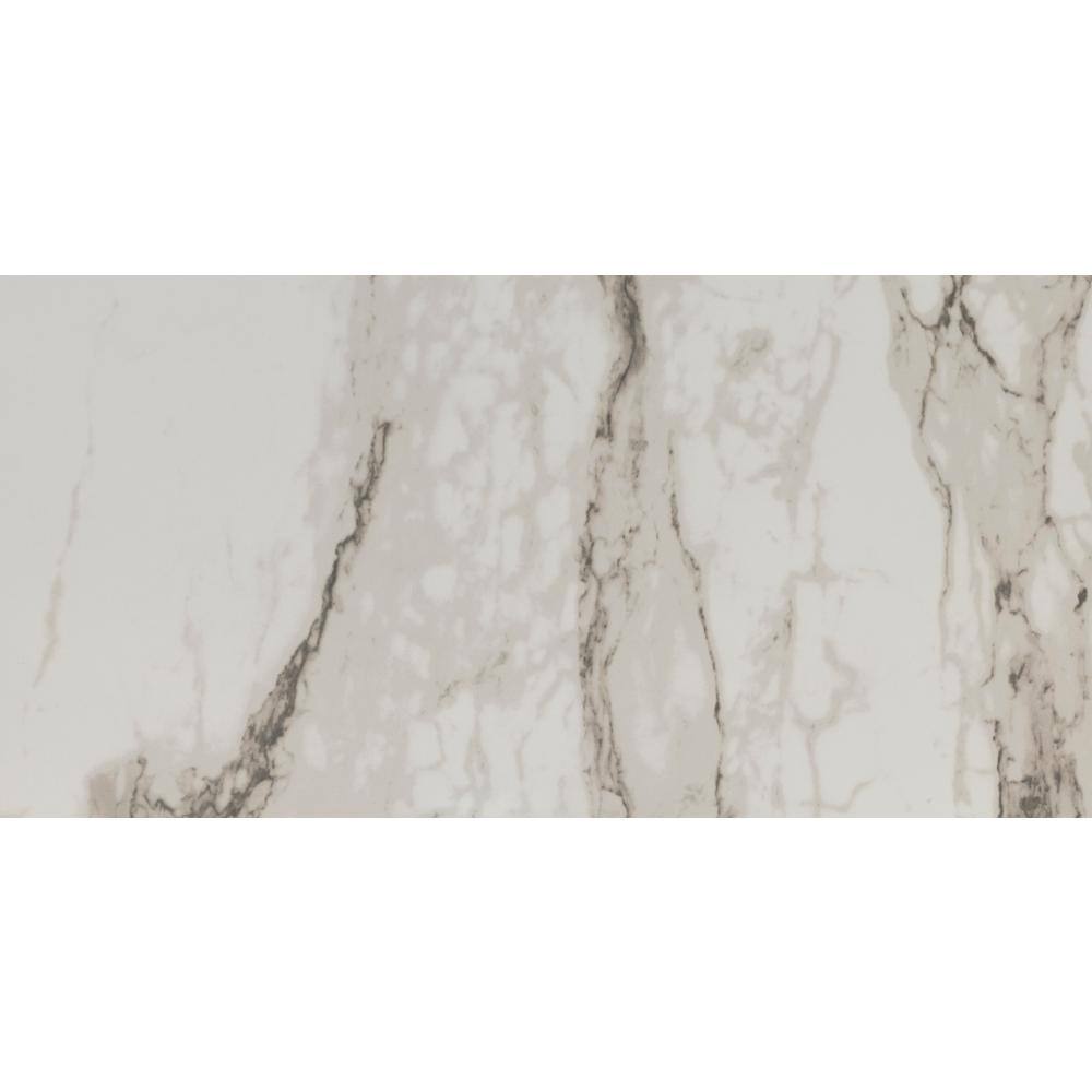 MSI Crystal Bianco 12 in. x 24 in. Polished Porcelain Marble Look Floor and Wall Tile (16 sq. ft.Case) NHDCRYBIA1224P