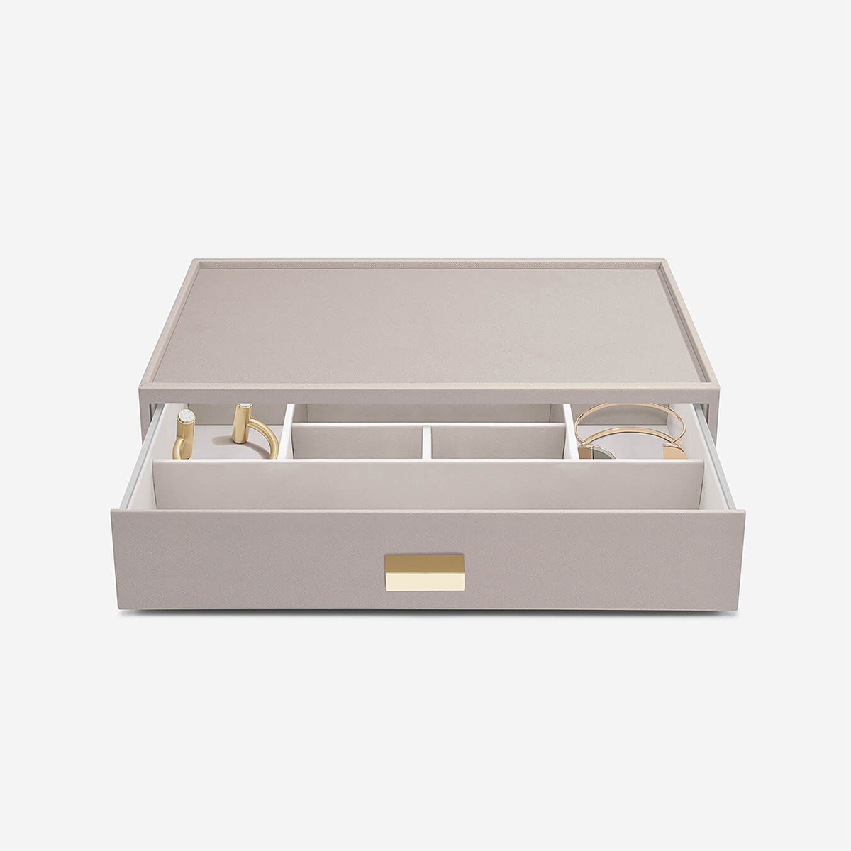 Stackers Taupe Supersize Premium Stackable Jewelry Box