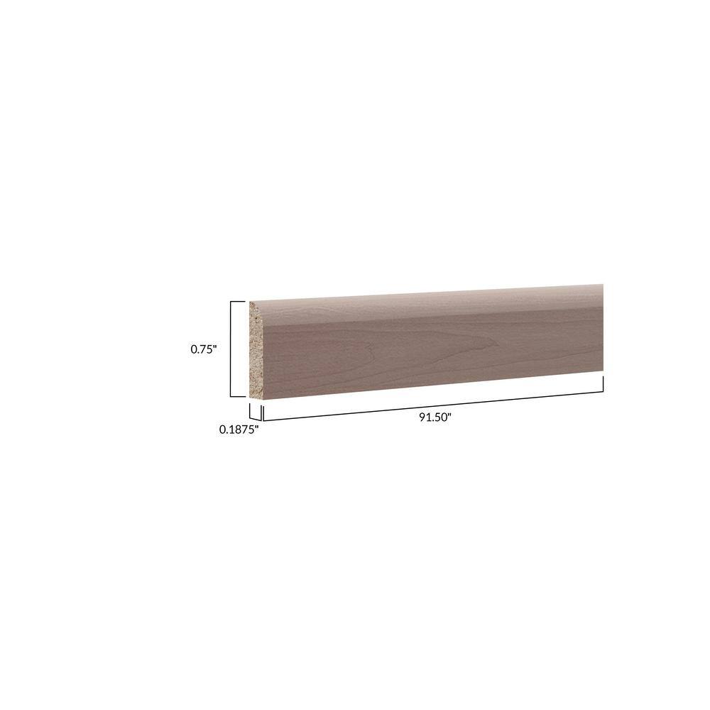 Hampton Bay 91.5 in. W x 0.75 in. H Scribe Molding in Unfinished Beech KAMSX-UF