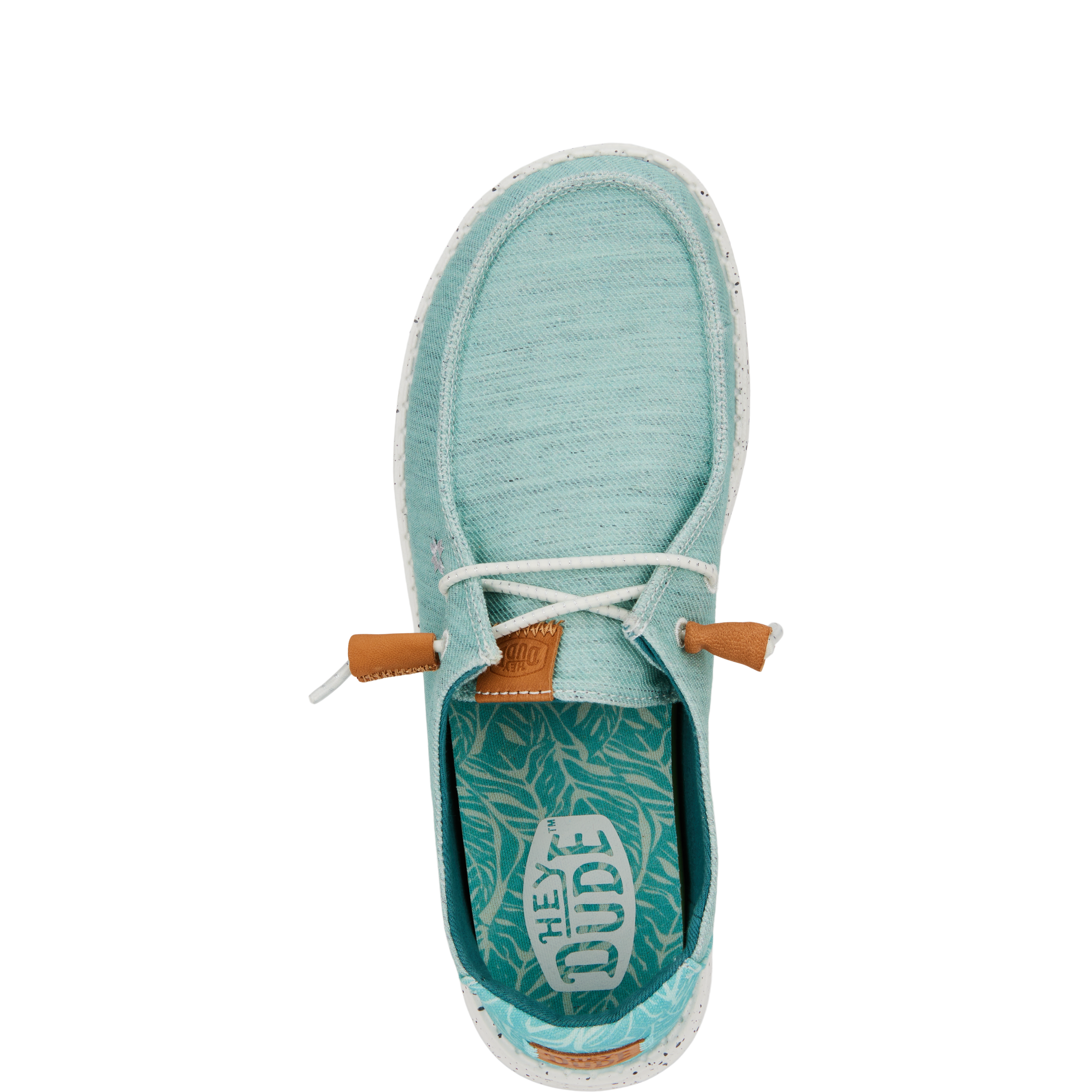 Wendy Heathered Slub Tropical - Blue