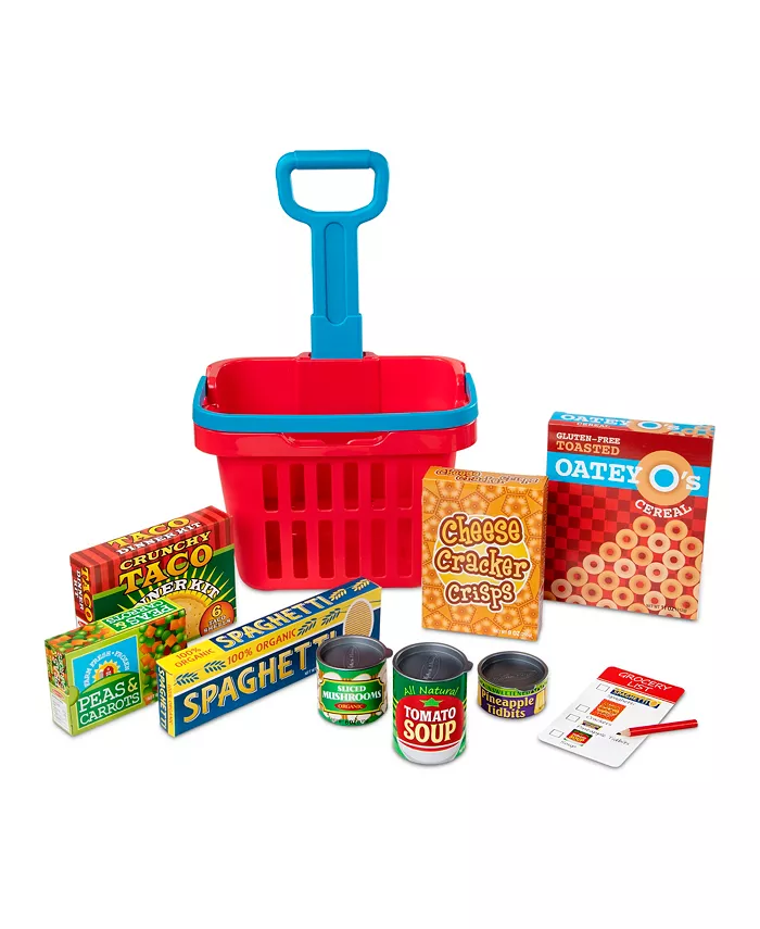 Melissa and Doug Melissa and Doug Fill and Roll Grocery Basket Play Set