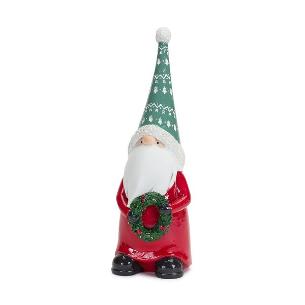 Gnome w/Wreath and Package (Set of 2)