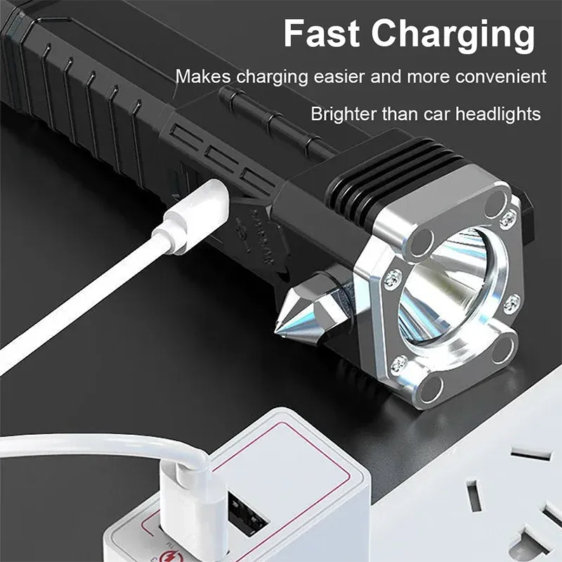 48% 0FF 🔥🔥 - Super Bright Rechargeable LED Handheld Flashlight P