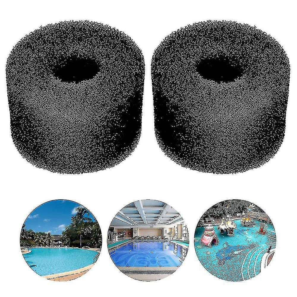 2pcs Filter Cartridge Sponge Washable Reusable Swimming Pool Filter Sponge Foam Sponge