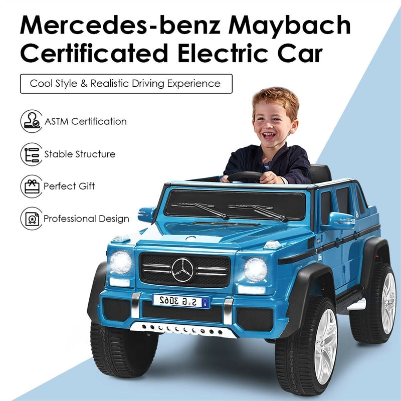 12V Mercedes-Benz Kids Electric Ride On Car Toy with Remote Control & Trunk 2 Motors