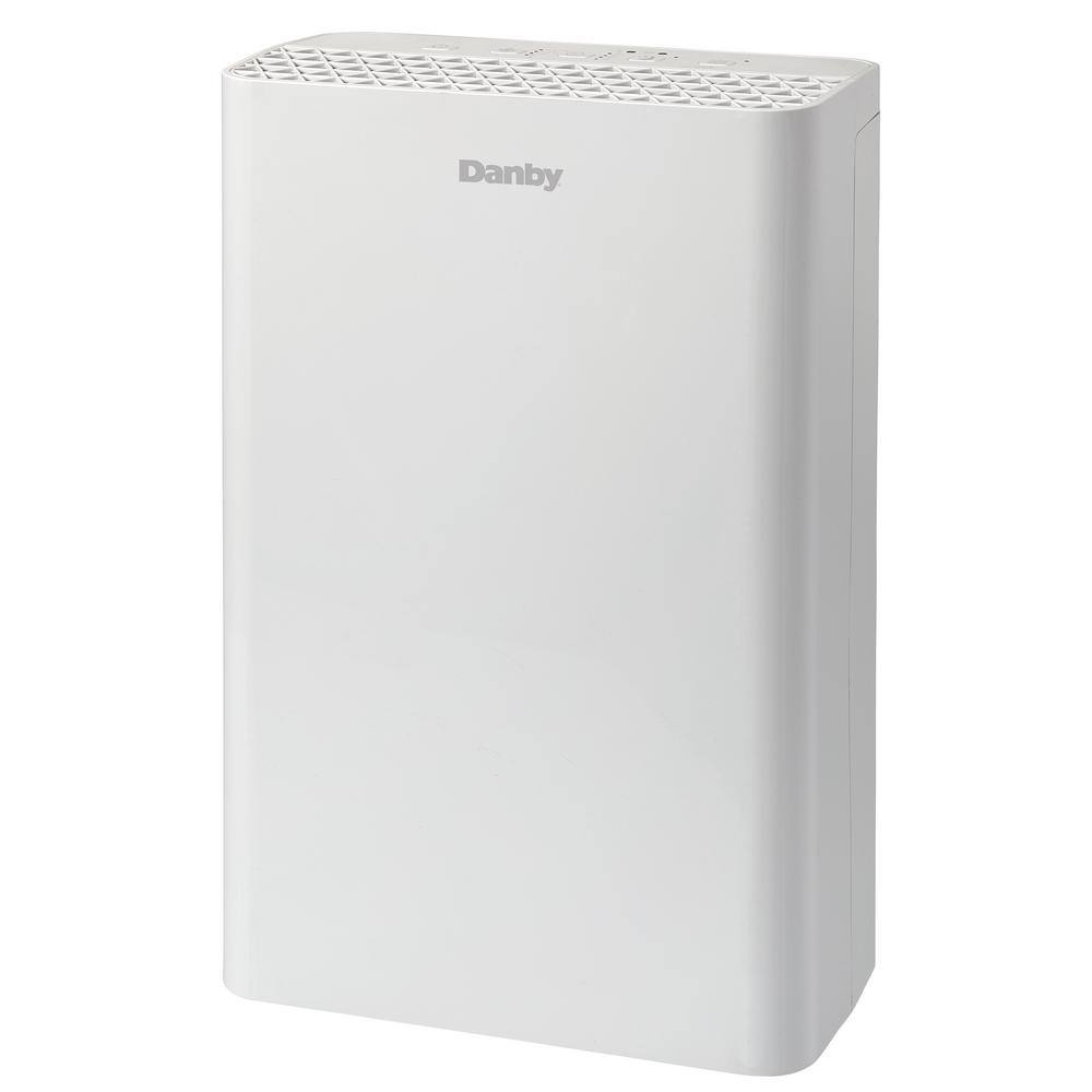 Danby 170 sq. ft. Portable Air Purifier with Filter in White DAP110BAWDB