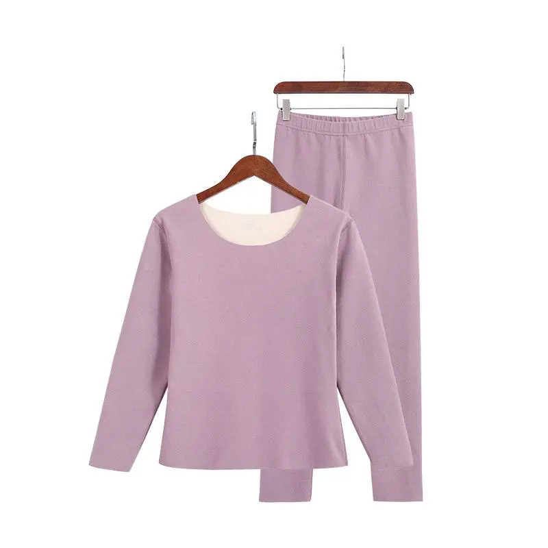 Double-sided Brushed Thermal Underwear Long Sleeve Set