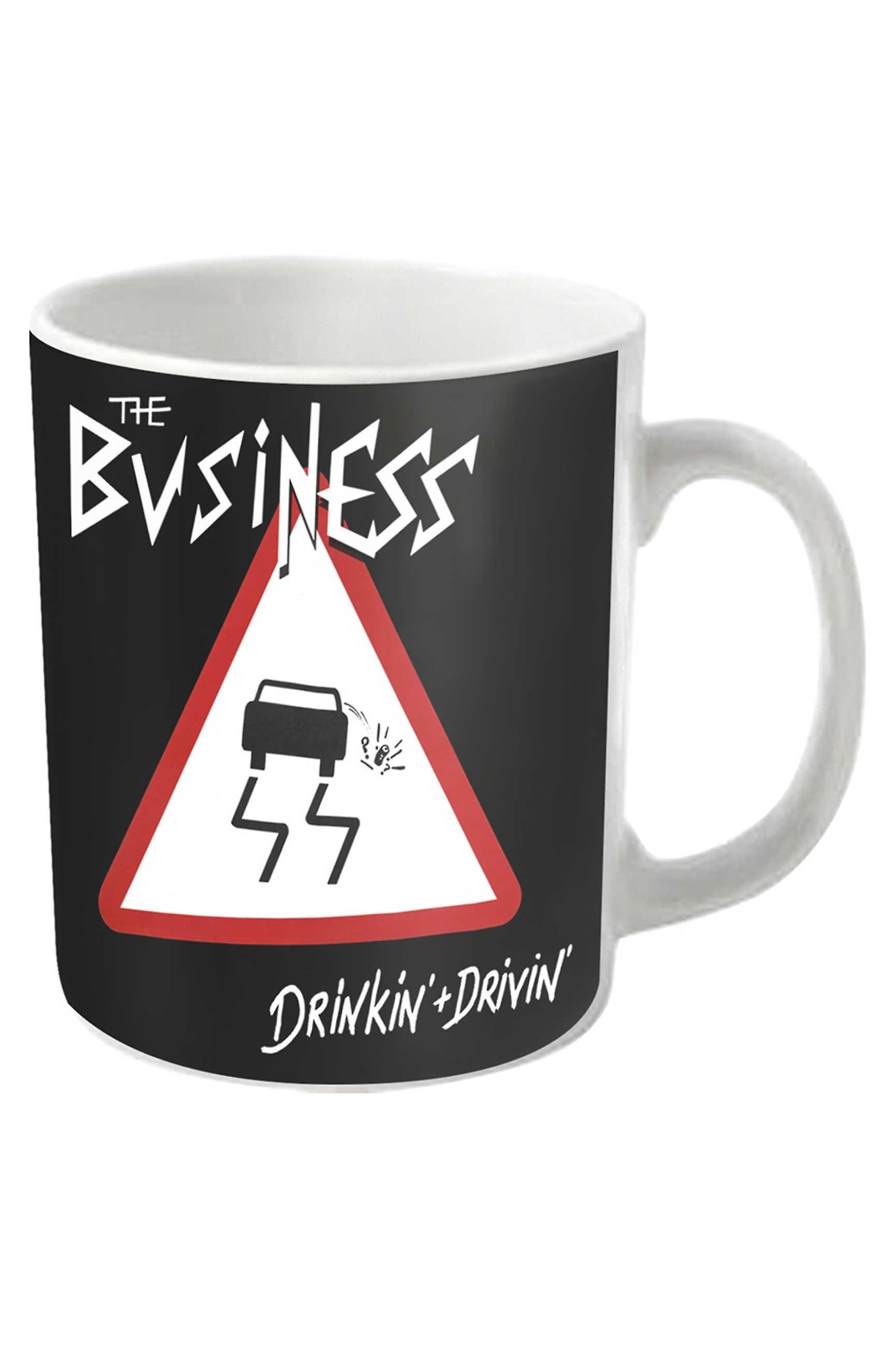 The Business Mug Drinkin + Drivin Band Logo new Official White Boxed