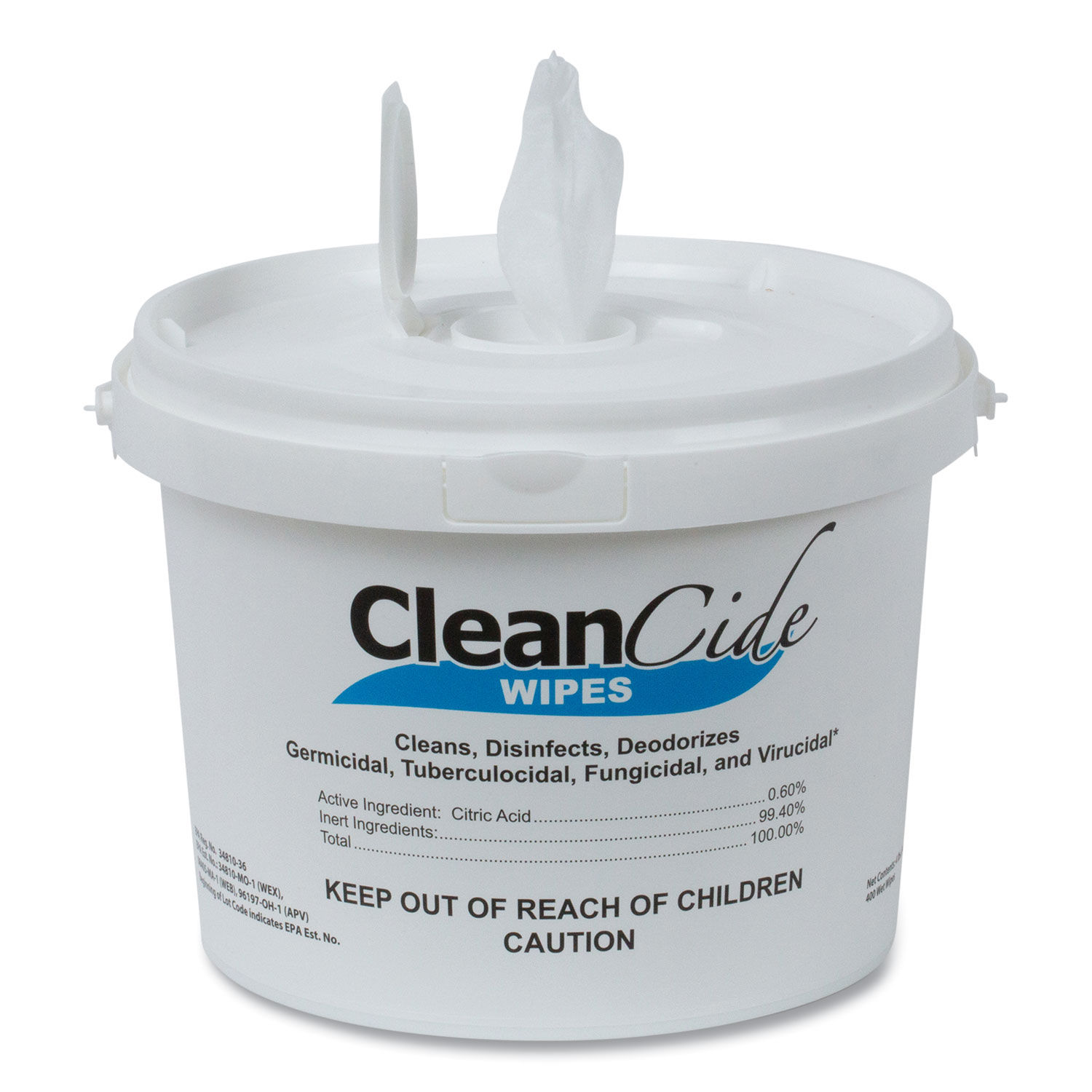 CleanCide Disinfecting Wipes by Wexford Labs WXF3130B400DEA