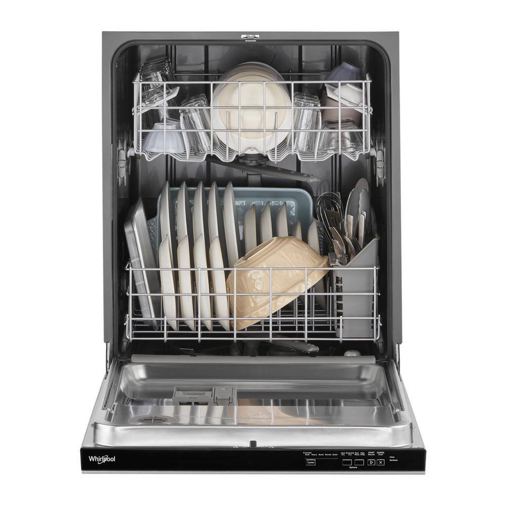 Whirlpool 24 in. Fingerprint Resistant Stainless Steel Top Control Dishwasher WDP540HAMZ