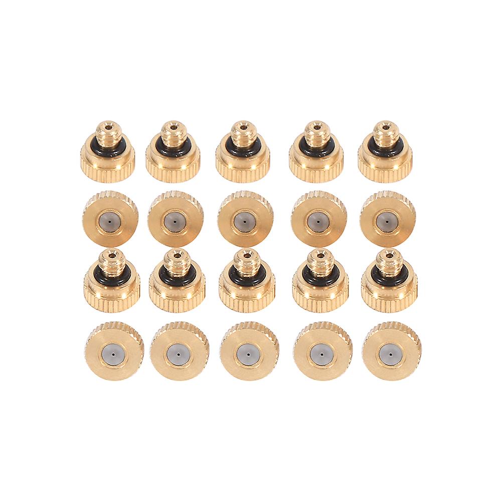Brass Misting Nozzles For Cooling System  (0.4 Mm) 10/24 Unc Garden 20pcs
