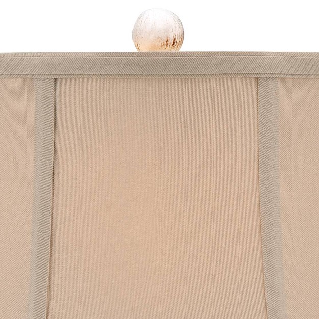 High Crackled Ivory Glaze Ceramic Beige Bell Shade For Bedroom Living Room House Home