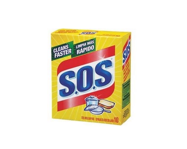 S.O.S Steel Wool Soap Pads 10 Count 10002