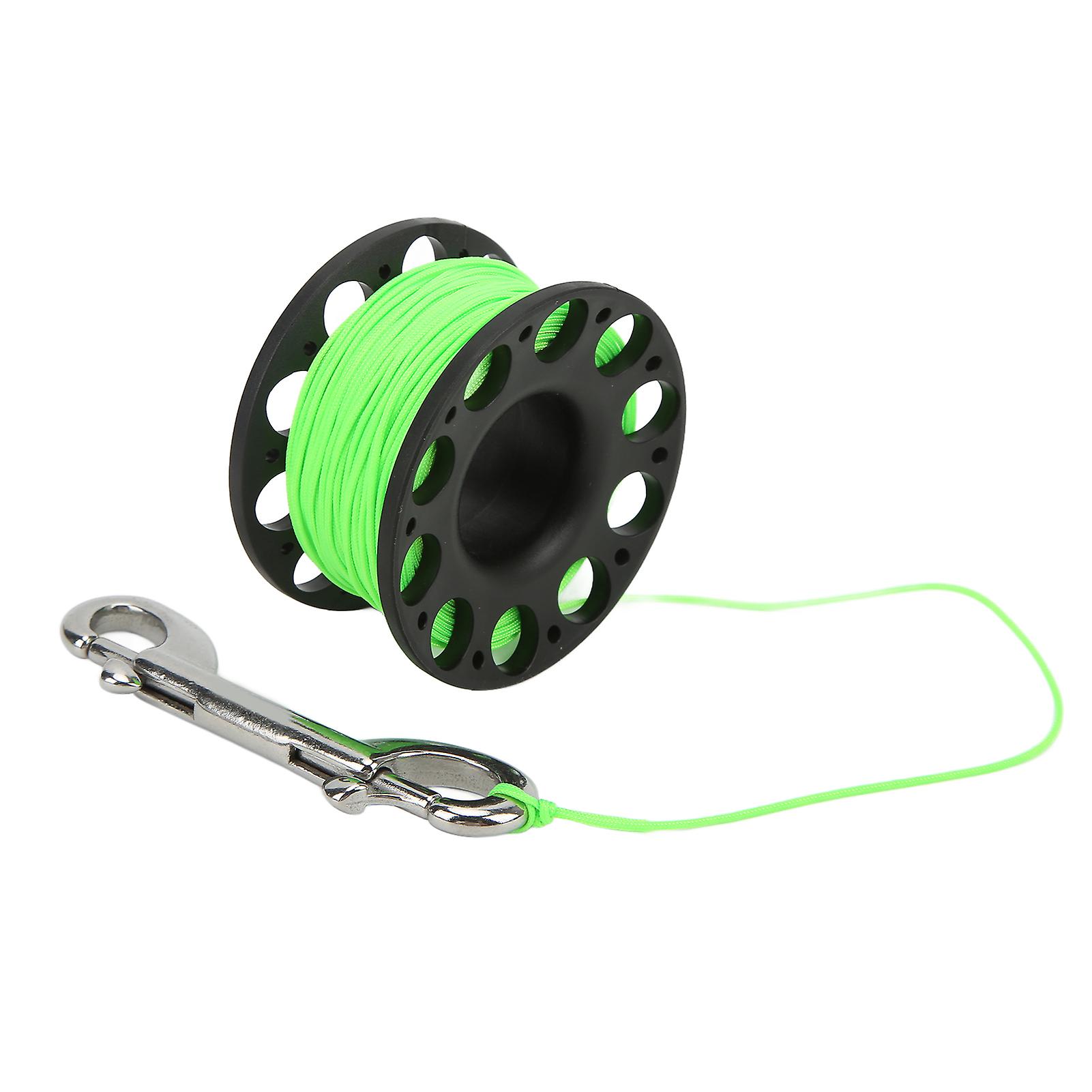 Diving Reel High Density Plastics Portable Belt High Strength User Friendly Design Diving Equipmentblack