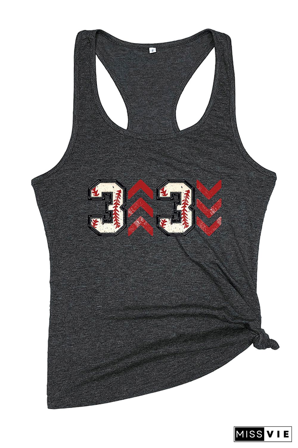 Baseball Printed Sleeveless Tank Top Wholesale