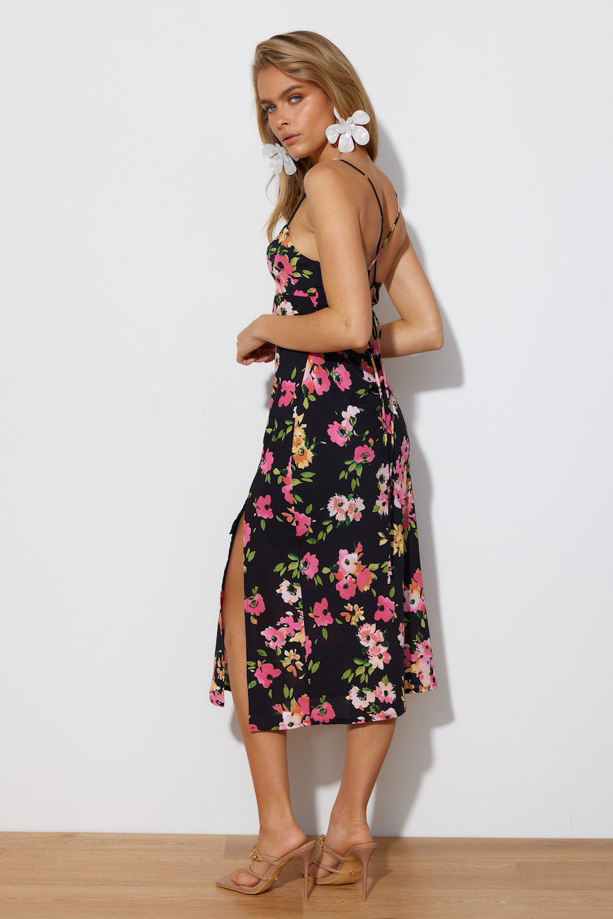 Sunlight Loving Maxi Dress BLACK PINK