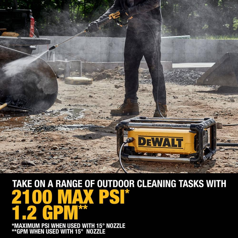 DEWALT 2100 PSI 1.2 GPM Cold Water Electric Pressure Washer DWPW2100