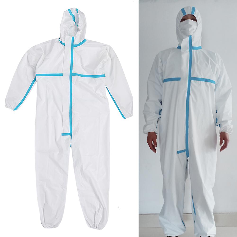 Protection Suit Outdoor Hooded Coverall Disposable Safety Clothing For Lab Workshopxl