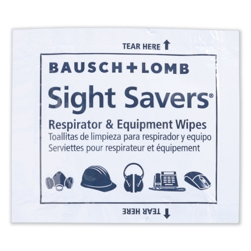 Bausch and Lomb Antibacterial Office Equipment Wet Wipes， Cloth， 5 x 8， 100/Box (8595)