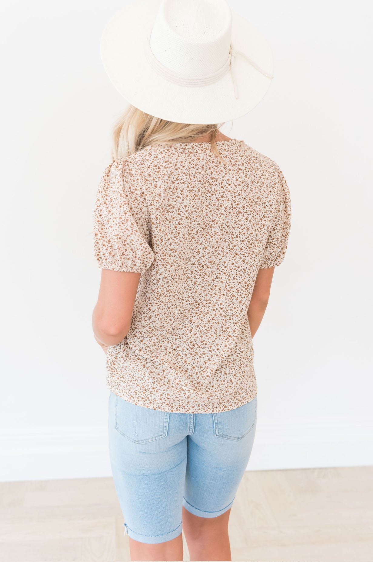 Floral Rush Modest Blouse