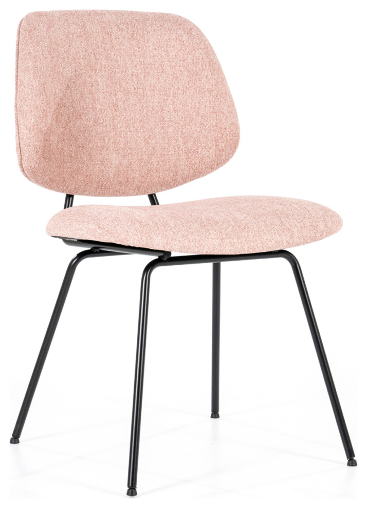 Pink Fletcher Dining Chair  Eleonora Lynn   Midcentury   Dining Chairs   by Luxury Furnitures  Houzz