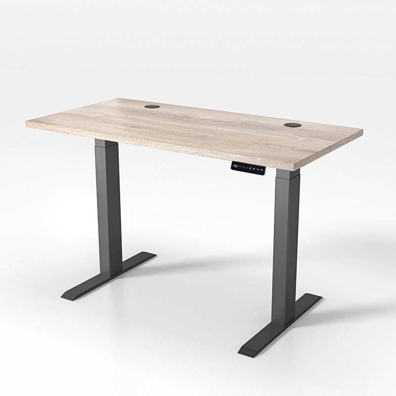 ALVIS Standing Desk with Lift 1.2M - Warm Oak & Black