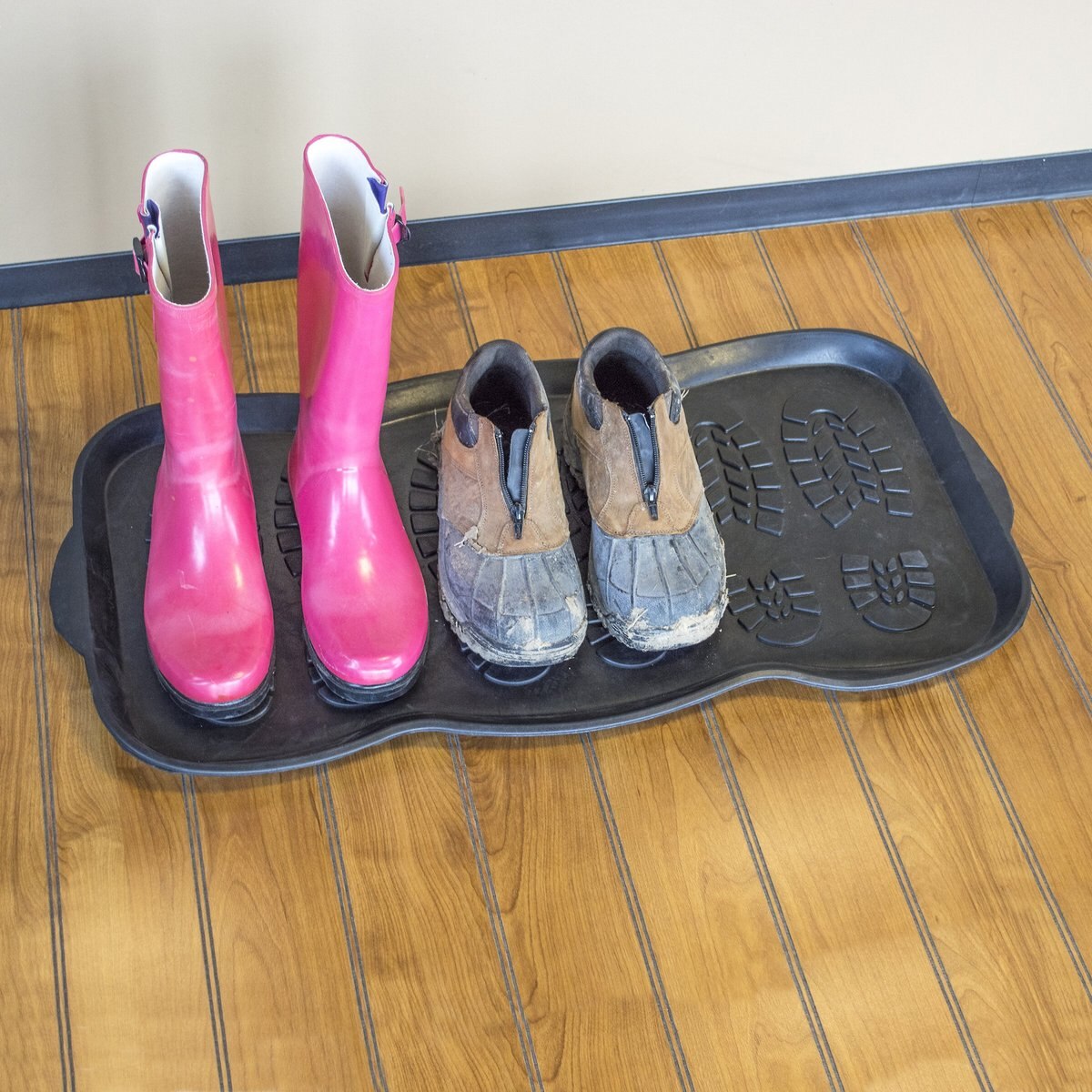 AmeriHome Rubber Boot and Shoe Mat