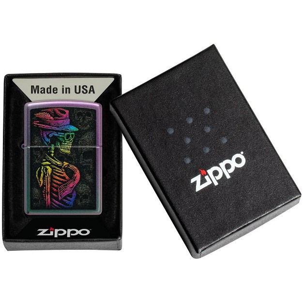 Zippo Multi Color Skull Design Windproof Lighter