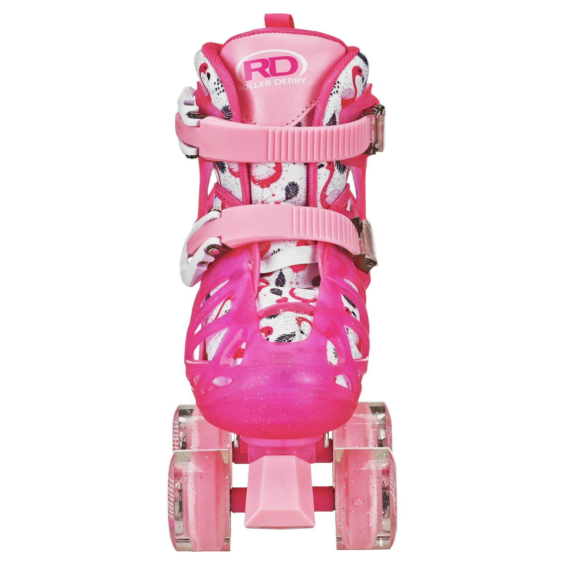 Roller Derby LTX500 Girls Adjustable Roller Skates Small (12-2) Pink Flamingo