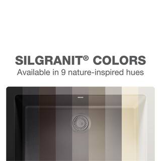 Blanco DIAMOND SILGRANIT 33 in. Drop-In or Undermount Truffle Granite Composite Kitchen Sink 441283