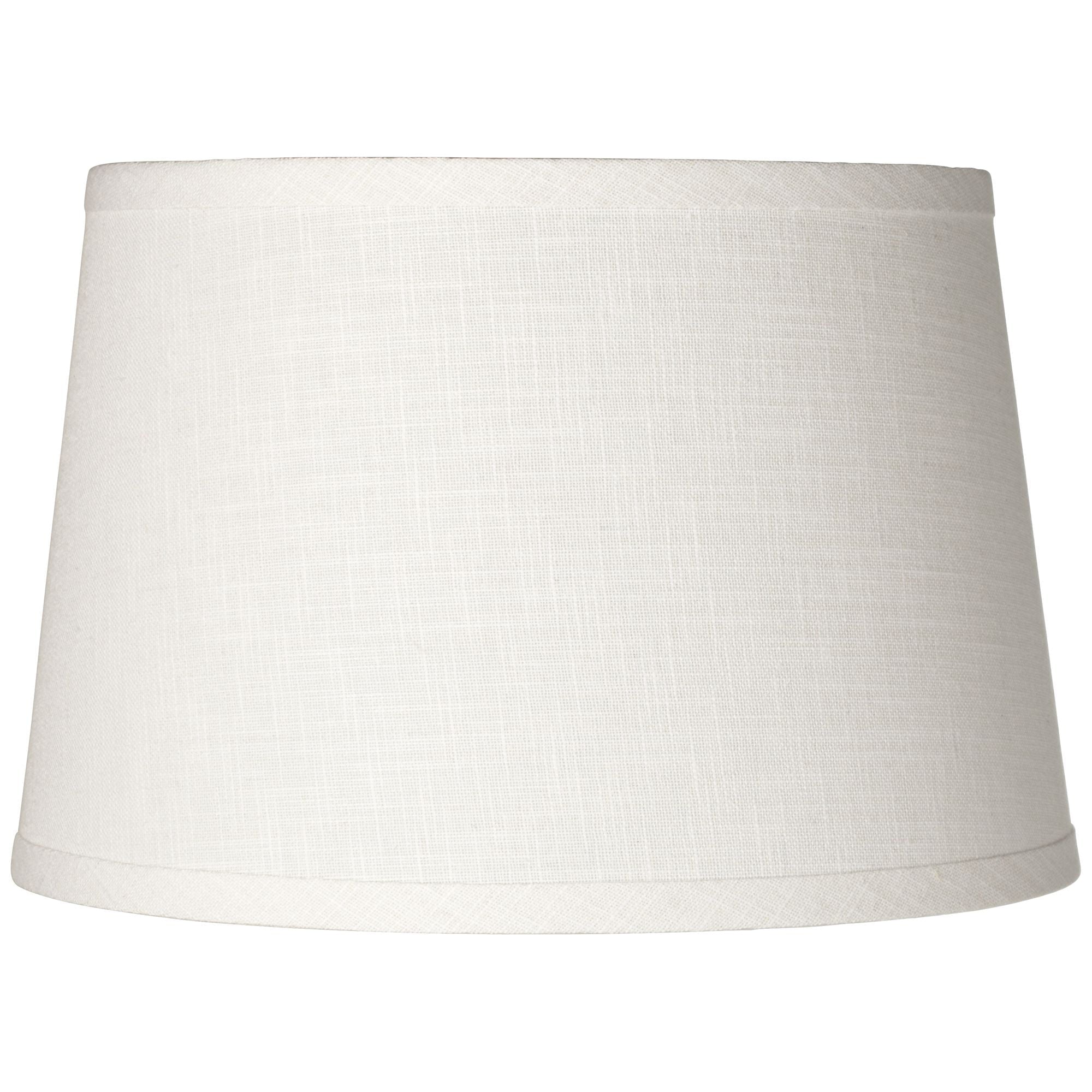 Brentwood White Linen Drum Lamp Shade 10x12x8 (Spider)