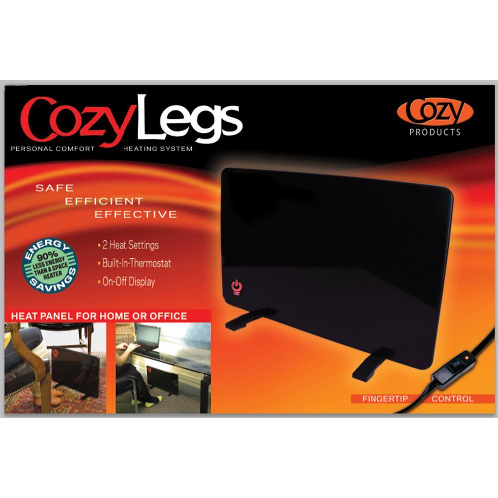 Cozy Legs Flat Panel Personal Office Desk Space Heater Compact Desktop 200 Watts CL-2