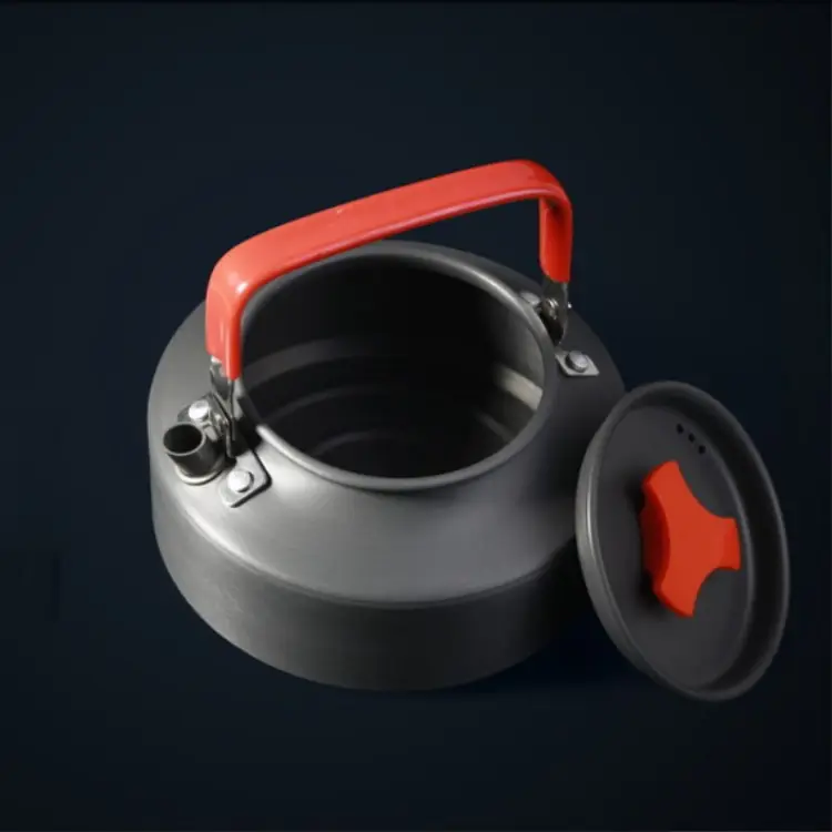 Hot Sale Portable Aluminium oy Camping Kettle 1.1L Lightweight Durable Camp Tea Pot for Bushcraft and Outdoor