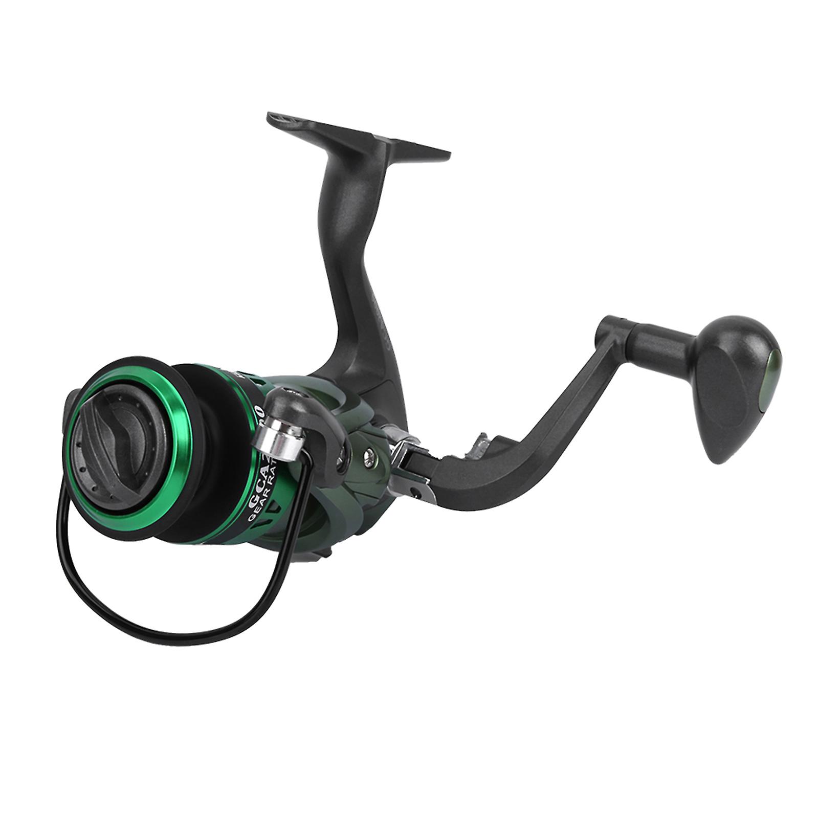 Fish Lure Spinning Fishing Reel Live Liner Bait Accessory With Metal Handle Green(gca5000)