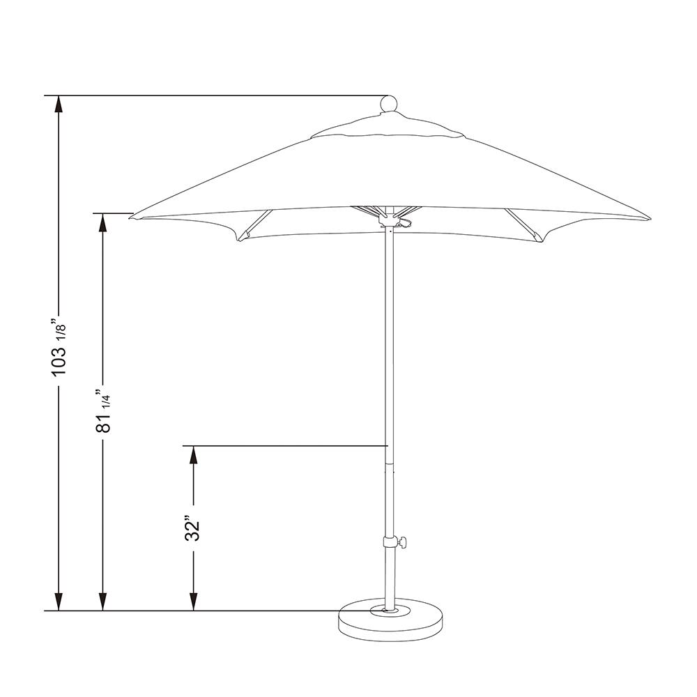 California Umbrella ALTO6040025404