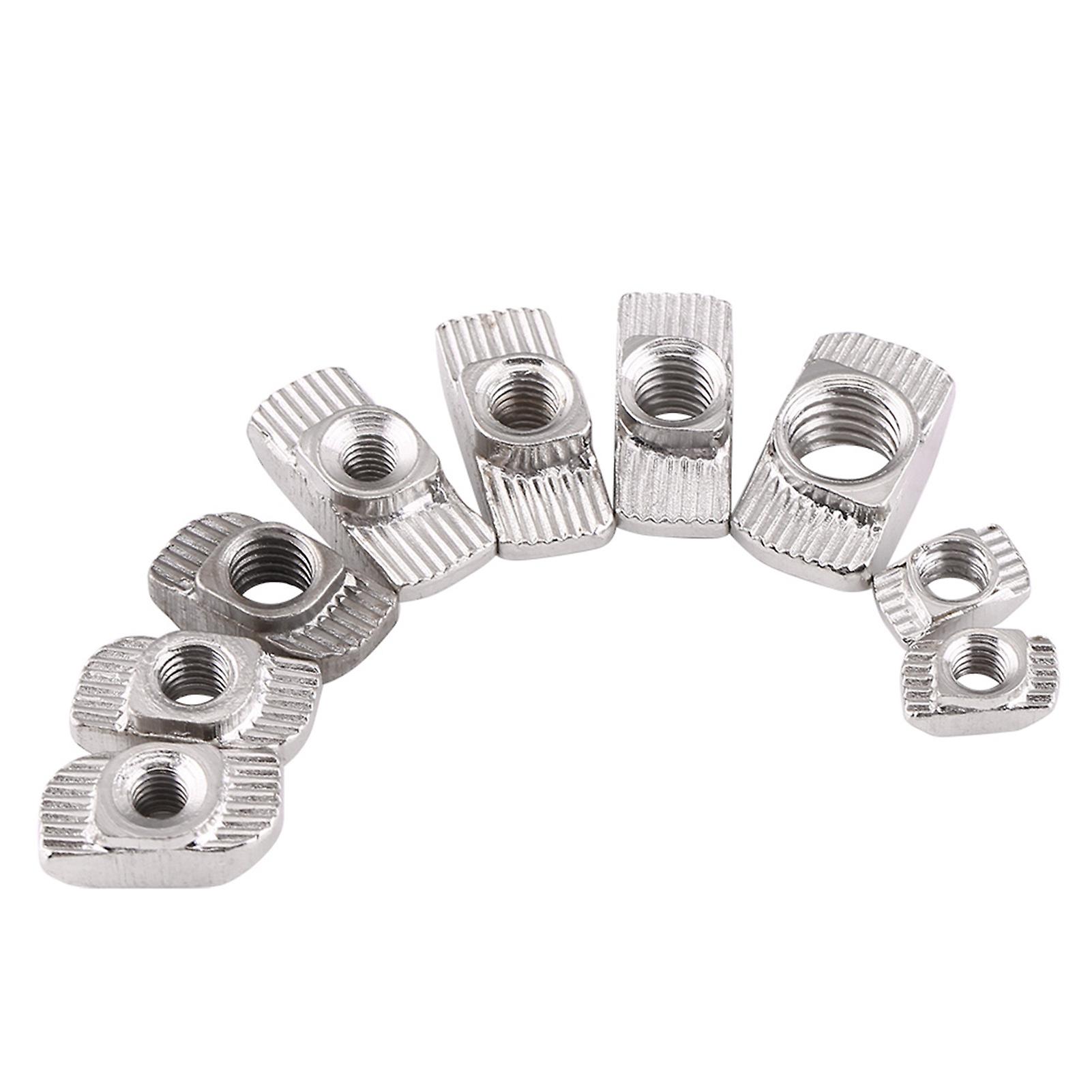 50 Pack Black T Slot Nuts Carbon Steel T Sliding Nut Block Clamping Table Slot Nut Fasteners[40-m8*19.5*10]