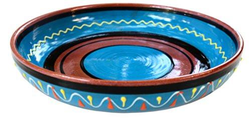 Terracotta Blue， Serving Dish - Hand Painted From Spain