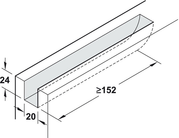 Hafele 940.44.004 Sliding Door Hardware  Slido D L...