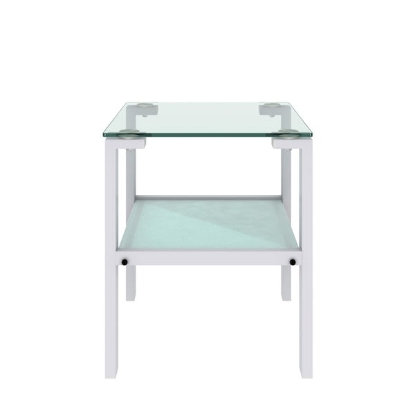 Glass Two Layer Tea Table Corner Table Side Table