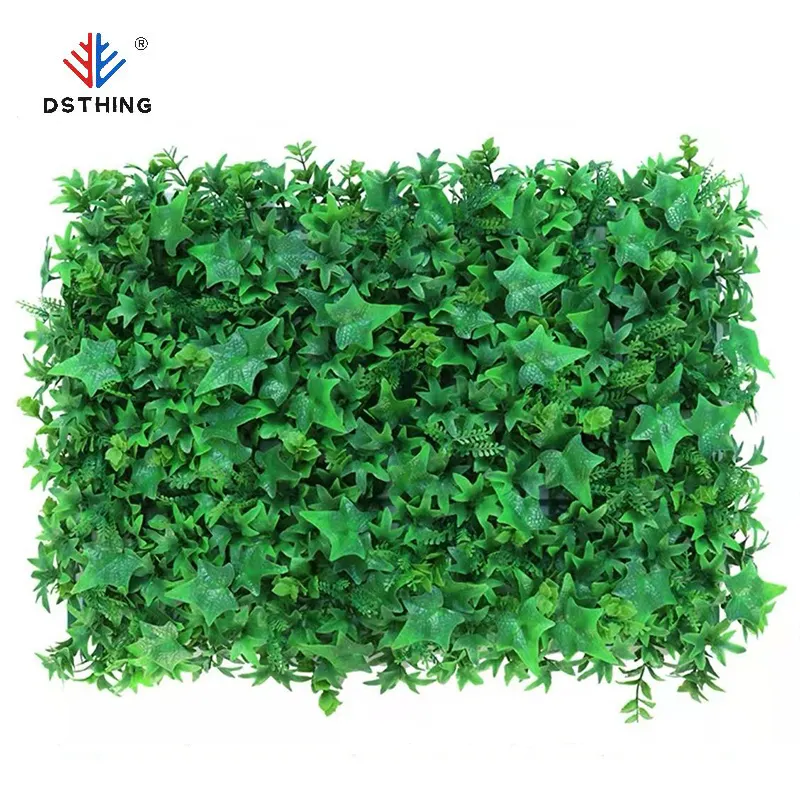 Dsthing Factory Supply Outdoor Home Decoration Vertical Panel Wall Hanging Green Artificial Plant Grass Wall