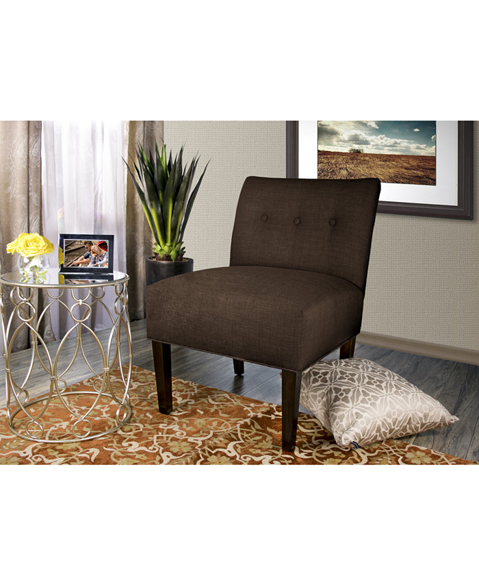 MJL Furniture Designs Samantha Button Tufted Upholstered Accent Chair