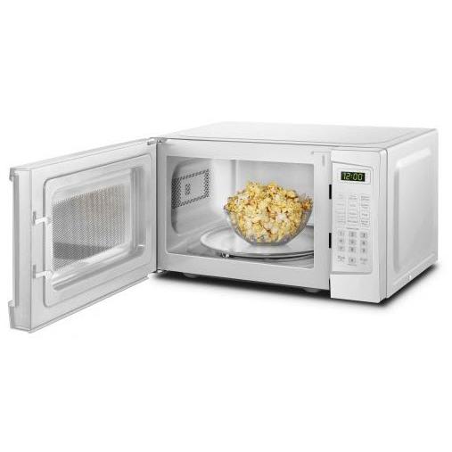 Danby 17-inch, 0.7 cu.ft. Countertop Microwave Oven with Auto Defrost DBMW0720BWW