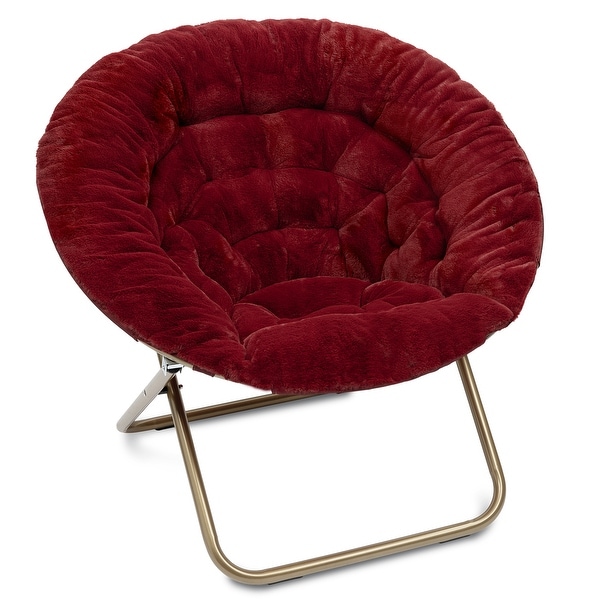 Milliard Cozy X-large Faux Fur Saucer Chair