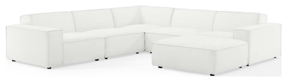 Restore 6 Piece Sectional Sofa   Traditional   Sectional Sofas   by Modway  Houzz