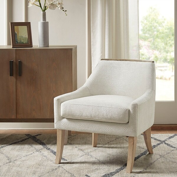 Madison Park Milana Ivory Accent Chair