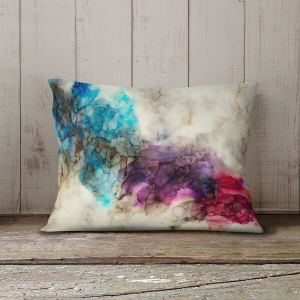 WISTERIA Indoor|Outdoor Lumbar Pillow By Christina Twomey