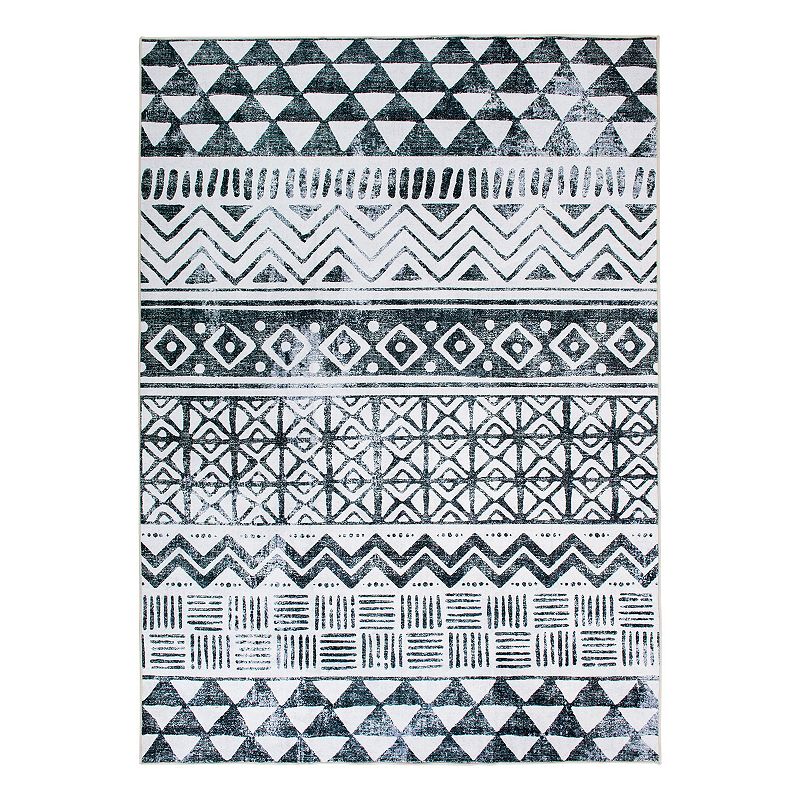 World Rug Gallery Austin Geometric Machine Washable Rug