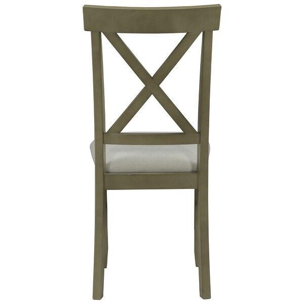 2-Piece Farmhouse Upholstered Dining Chairs