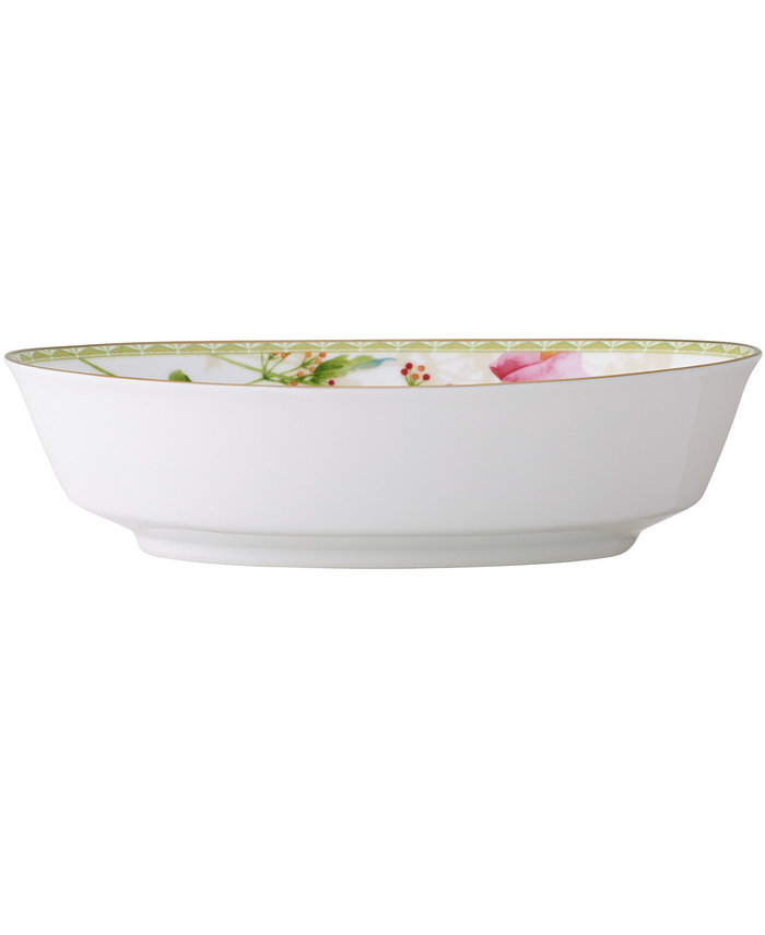 Noritake Poppy Place 32 Oz Oval Vegetable Bowl 9.75