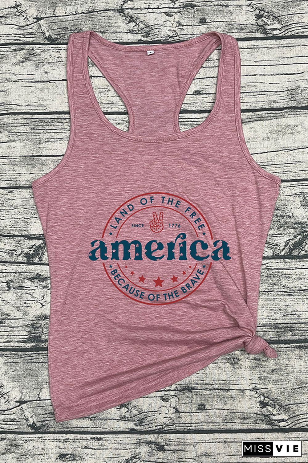 America Land Of The Free Because Of The Brave Tank Top